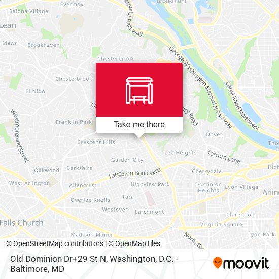 Old Dominion Dr+29 St N map