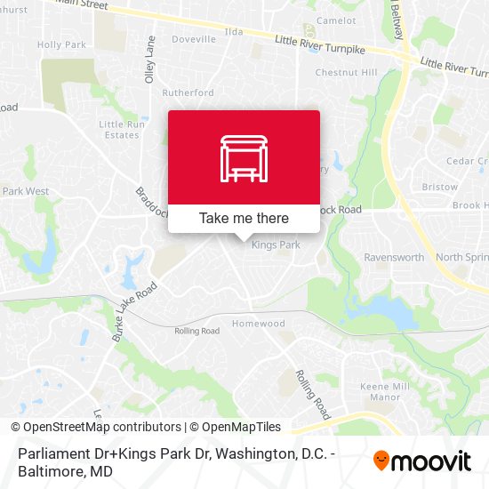 Parliament Dr+Kings Park Dr map