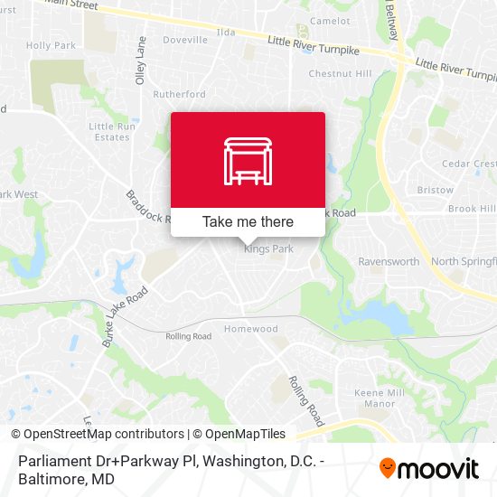 Parliament Dr+Parkway Pl map