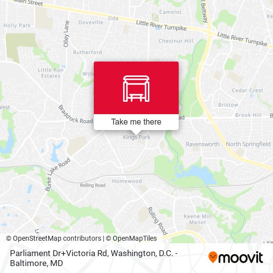 Parliament Dr+Victoria Rd map