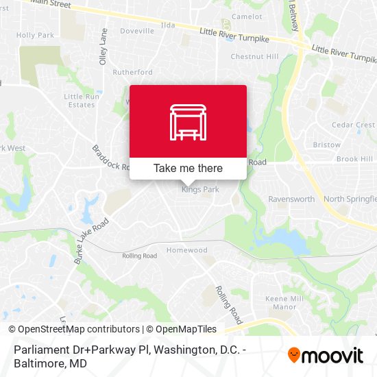 Mapa de Parliament Dr+Parkway Pl