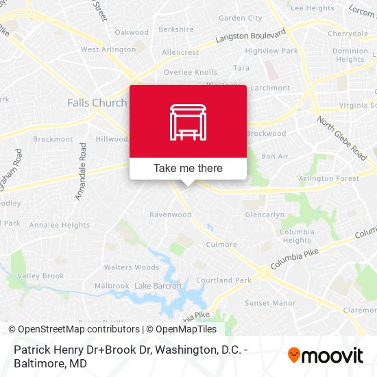 Mapa de Patrick Henry Dr+Brook Dr