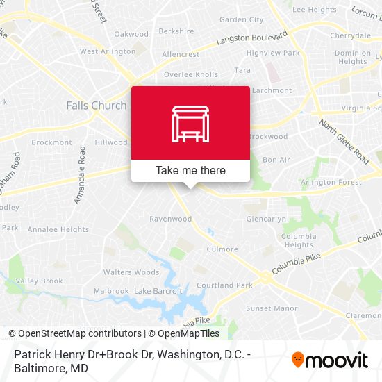 Mapa de Patrick Henry Dr+Brook Dr