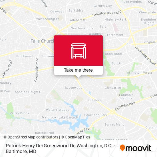 Patrick Henry Dr+Greenwood Dr map