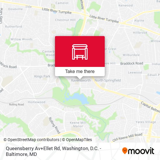 Queensberry Av+Ellet Rd map