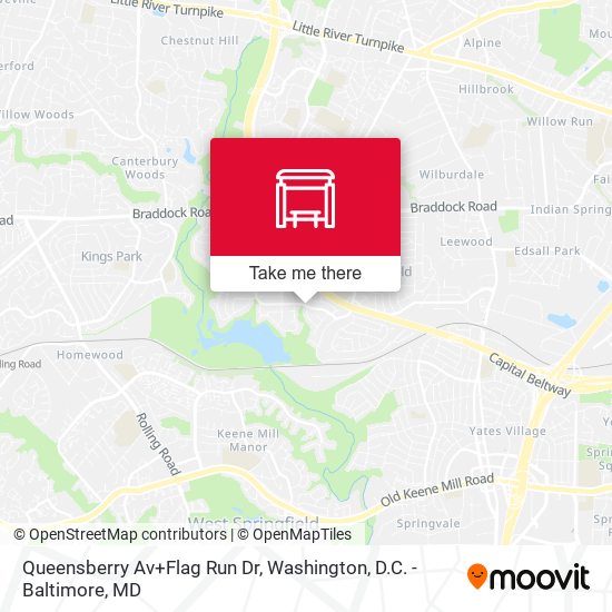 Queensberry Av+Flag Run Dr map