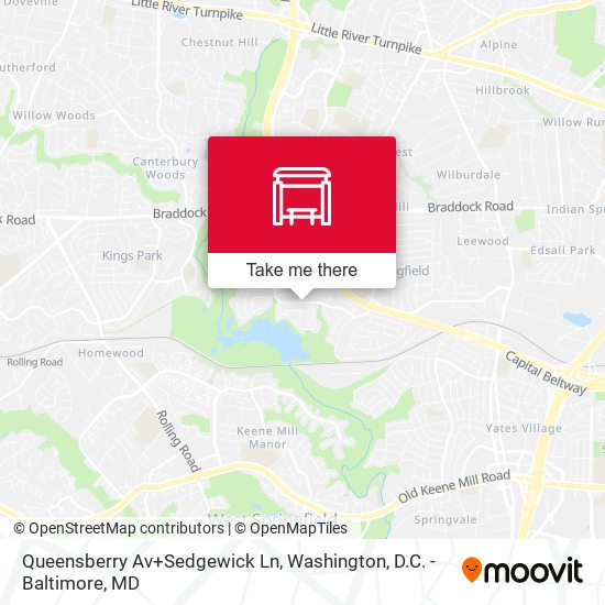 Queensberry Av+Sedgewick Ln map