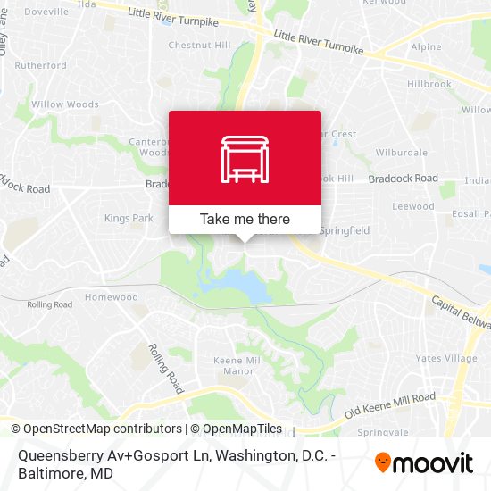 Mapa de Queensberry Av+Gosport Ln