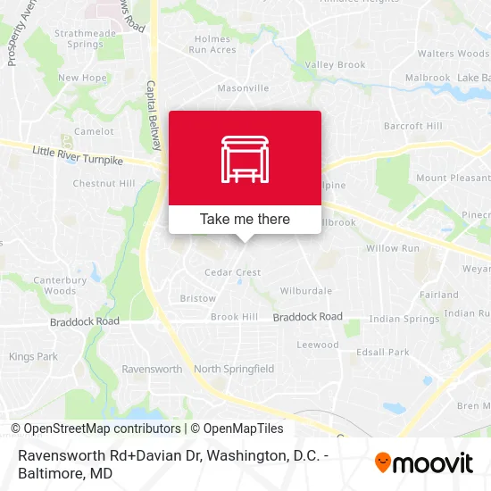 Ravensworth Rd+Davian Dr map