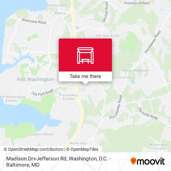Madison Dr+Jefferson Rd map
