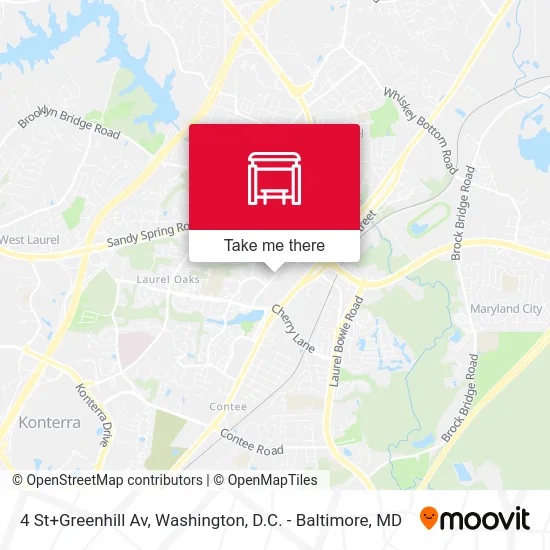 4 St+Greenhill Av map