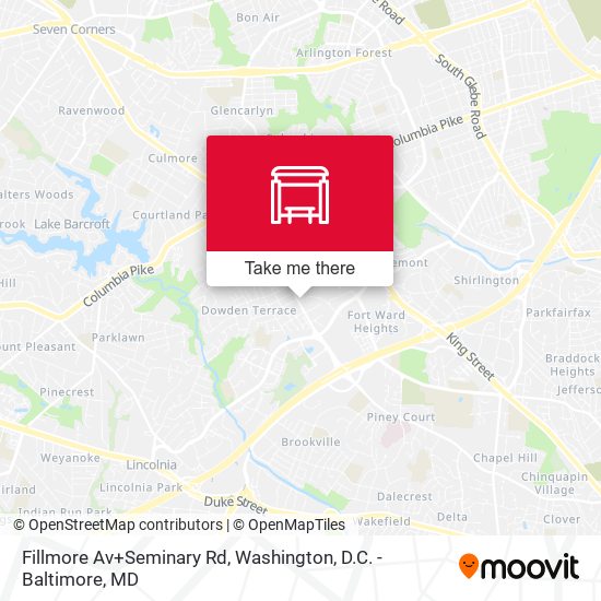 Fillmore Av+Seminary Rd map