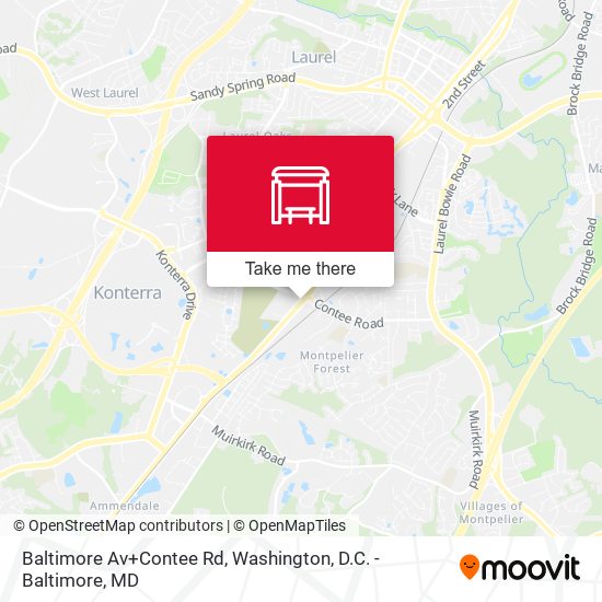 Baltimore Av+Contee Rd map