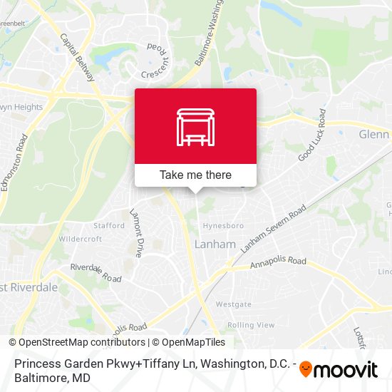 Princess Garden Pkwy+Tiffany Ln map