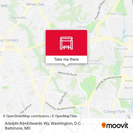 Adelphi Rd+Edwards Wy map