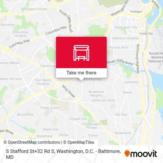 S Stafford St+32 Rd S map