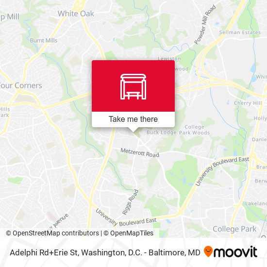 Adelphi Rd+Erie St map