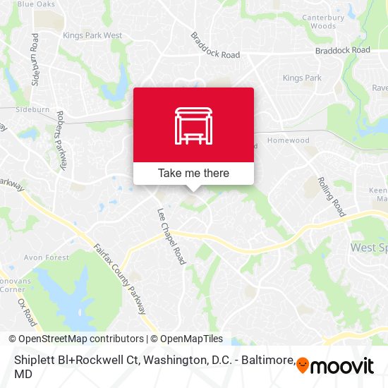 Mapa de Shiplett Bl+Rockwell Ct