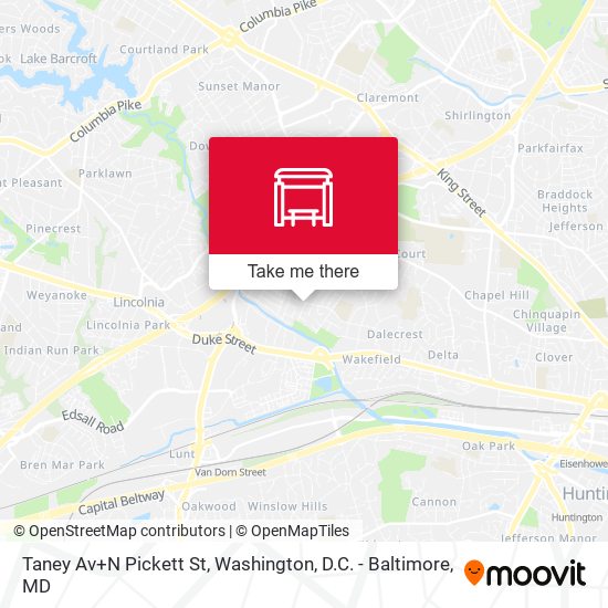 Mapa de Taney Av+N Pickett St