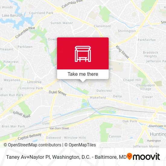 Taney Av+Naylor Pl map