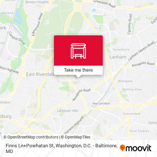Mapa de Finns Ln+Powhatan St