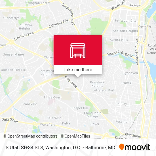 S Utah St+34 St S map