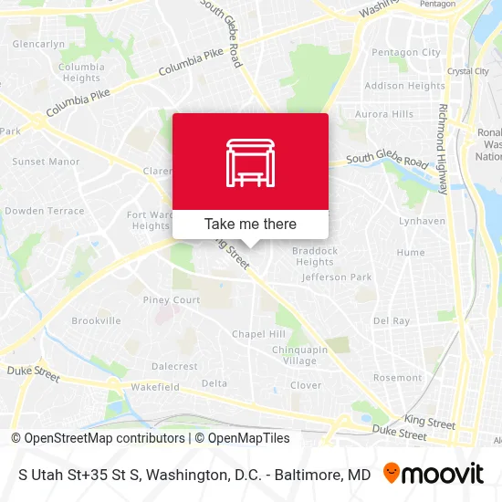 S Utah St+35 St S map