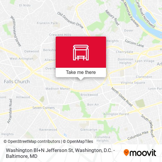 Mapa de Washington Bl+N Jefferson St