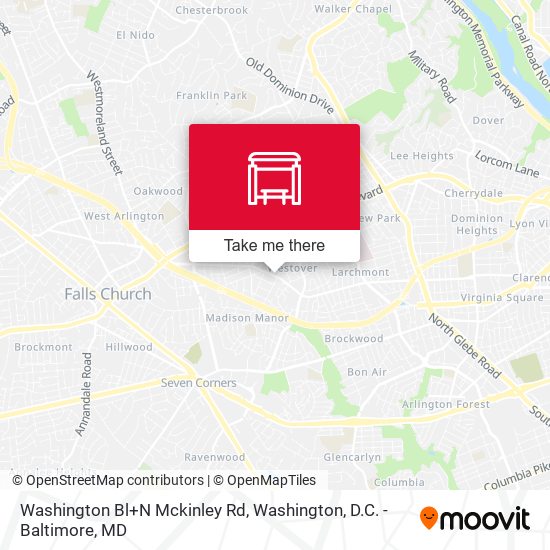 Mapa de Washington Bl+N Mckinley Rd
