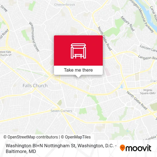 Washington Bl+N Nottingham St map