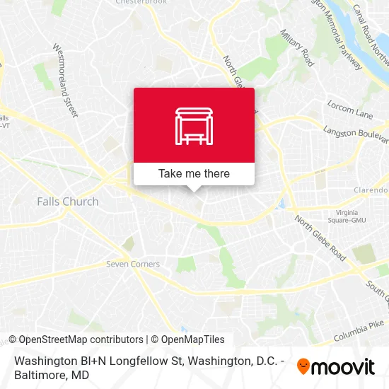 Washington Bl+N Longfellow St map