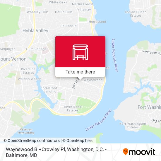 Mapa de Waynewood Bl+Crowley Pl
