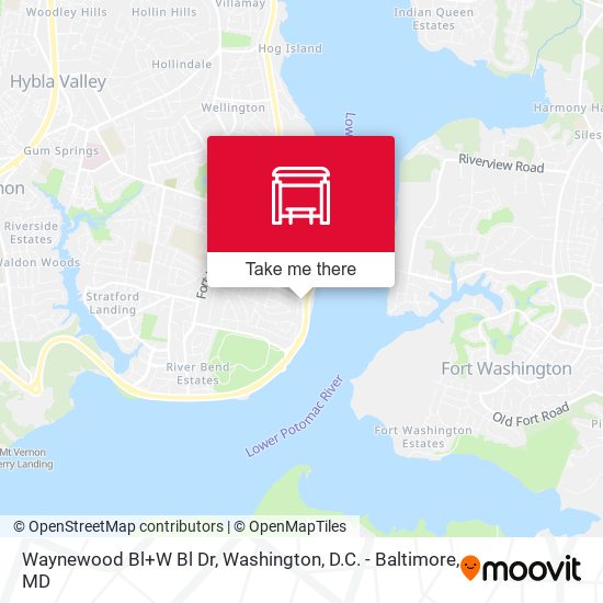 Waynewood Bl+W Bl Dr map