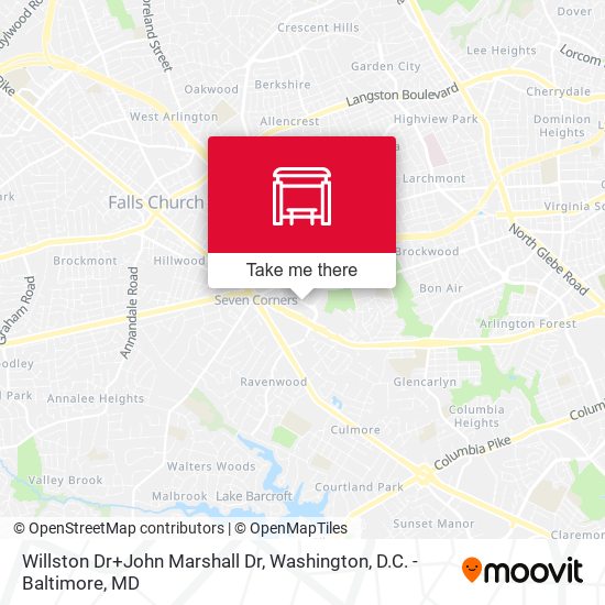 Willston Dr+John Marshall Dr map