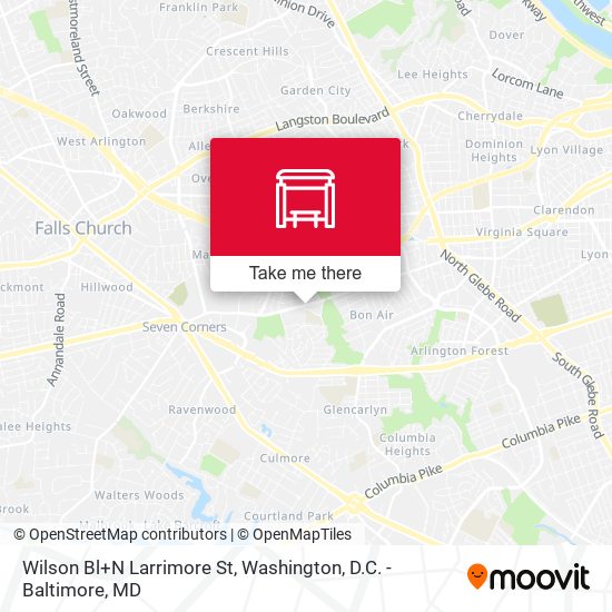 Mapa de Wilson Bl+N Larrimore St