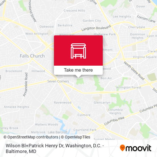 Mapa de Wilson Bl+Patrick Henry Dr