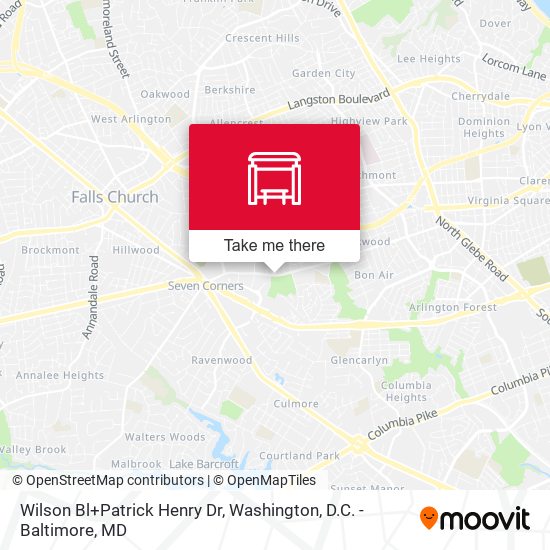 Wilson Bl+Patrick Henry Dr map