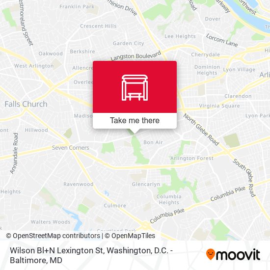 Mapa de Wilson Bl+N Lexington St