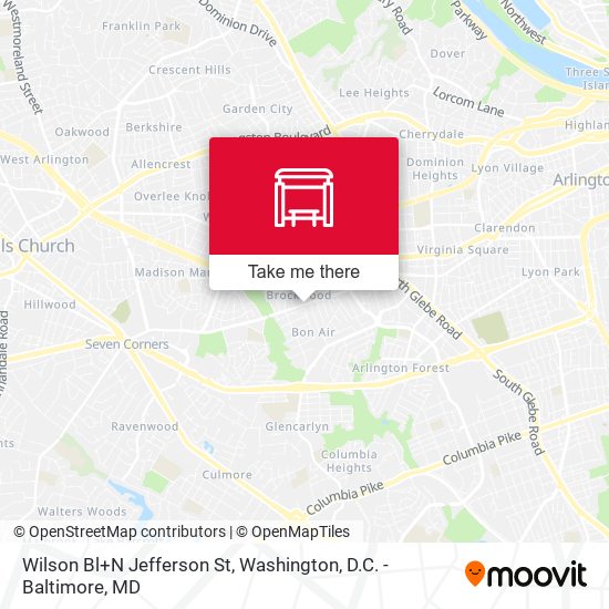 Wilson Bl+N Jefferson St map