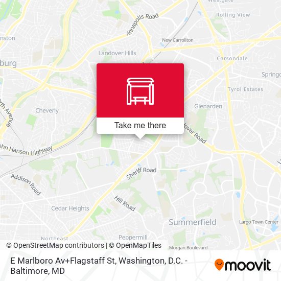 E Marlboro Av+Flagstaff St map