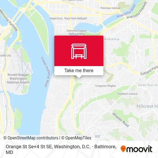 Orange St Se+4 St SE map