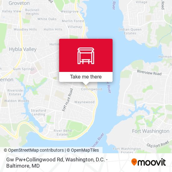 Mapa de Gw Pw+Collingwood Rd