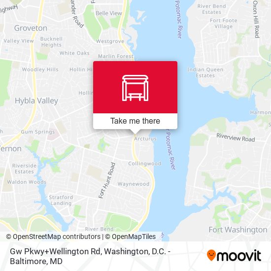 Mapa de Gw Pkwy+Wellington Rd