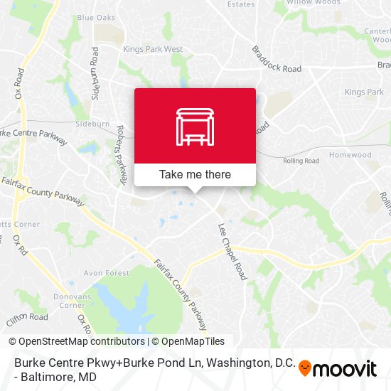 Burke Centre Pkwy+Burke Pond Ln map