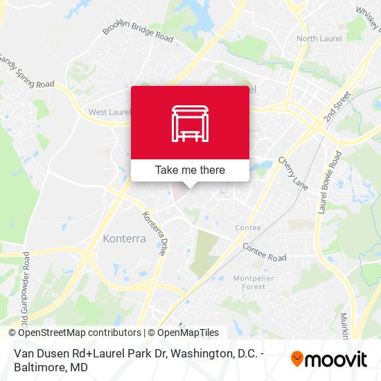 Van Dusen Rd+Laurel Park Dr map