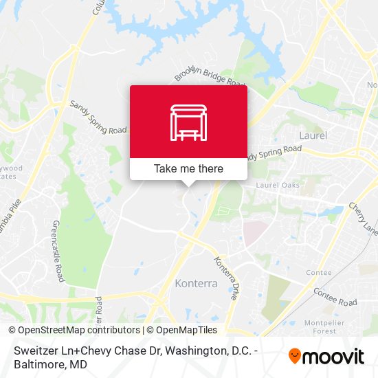 Mapa de Sweitzer Ln+Chevy Chase Dr
