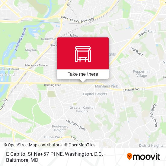 E Capitol St Ne+57 Pl NE map