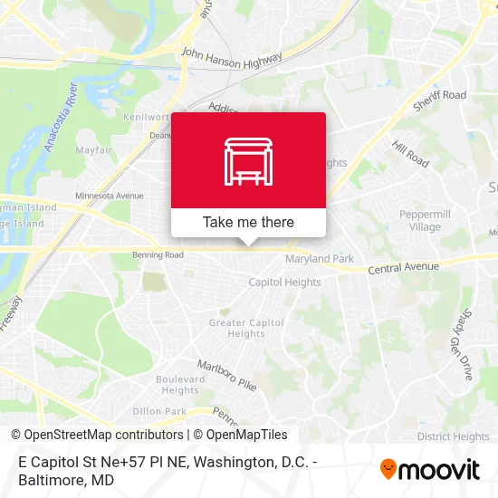 E Capitol St Ne+57 Pl NE map
