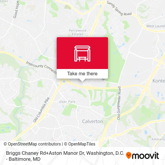 Briggs Chaney Rd+Aston Manor Dr map