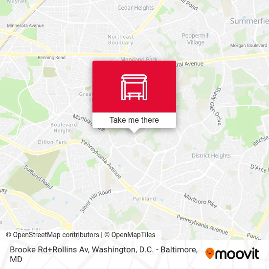 Brooke Rd+Rollins Av map